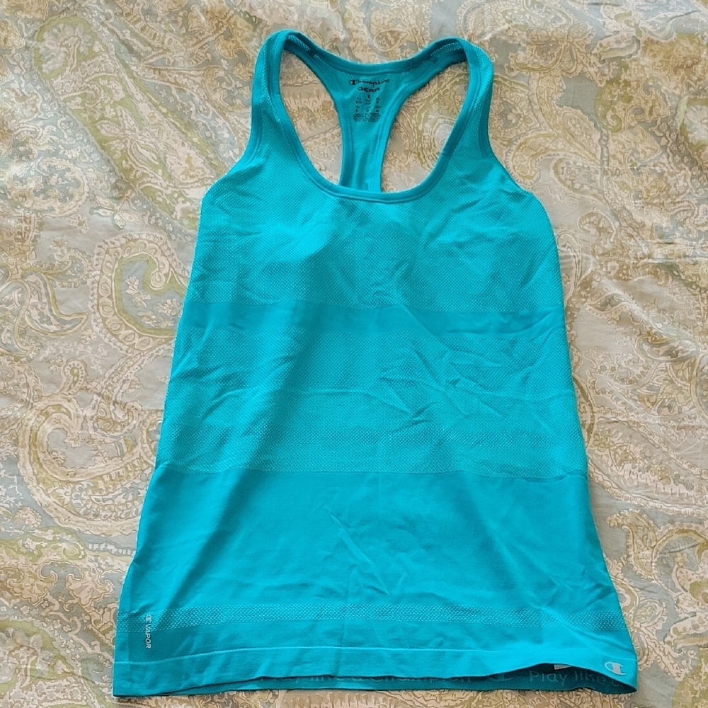 CHAMPION VAPOR TEAL RACERBACK TANK - Picture 2 of 9
